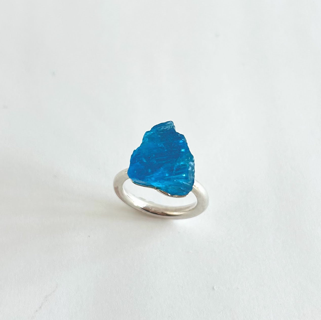 APATITE ROUGH STONE RING F656