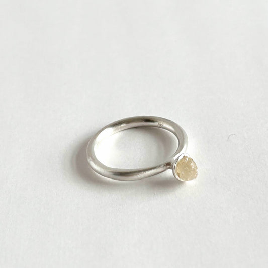 DIAMOND ROUGH STONE RING F665