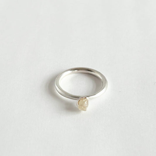 DIAMOND ROUGH STONE RING F665